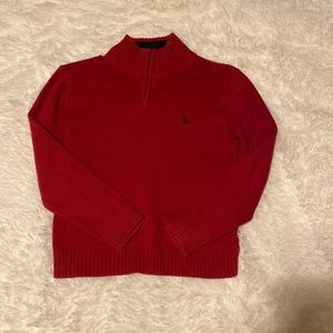Boys thick red sweater. Size M. Smoke free home
